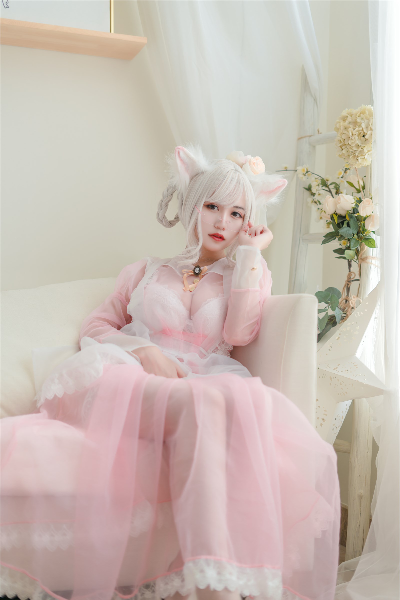 Chiyo Ogura w NO.007 Clear maid pink(21)